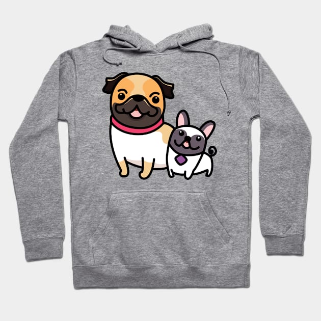 Best Friend - Dog Mom, Dog Lover Gift Hoodie by Kawaii Bomb